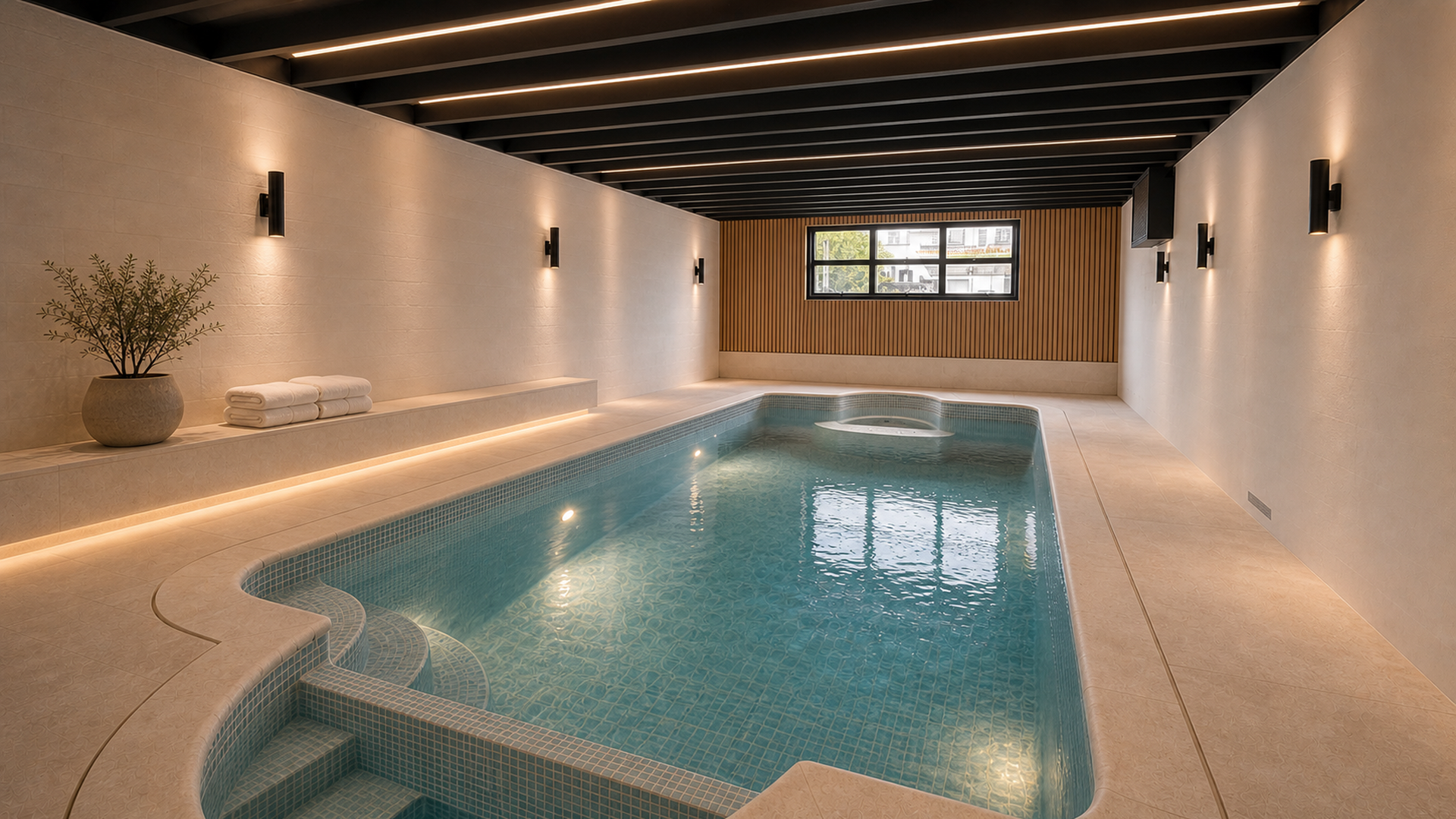 Concept rendering of the proposed indoor pool at 1254 Washington Drive